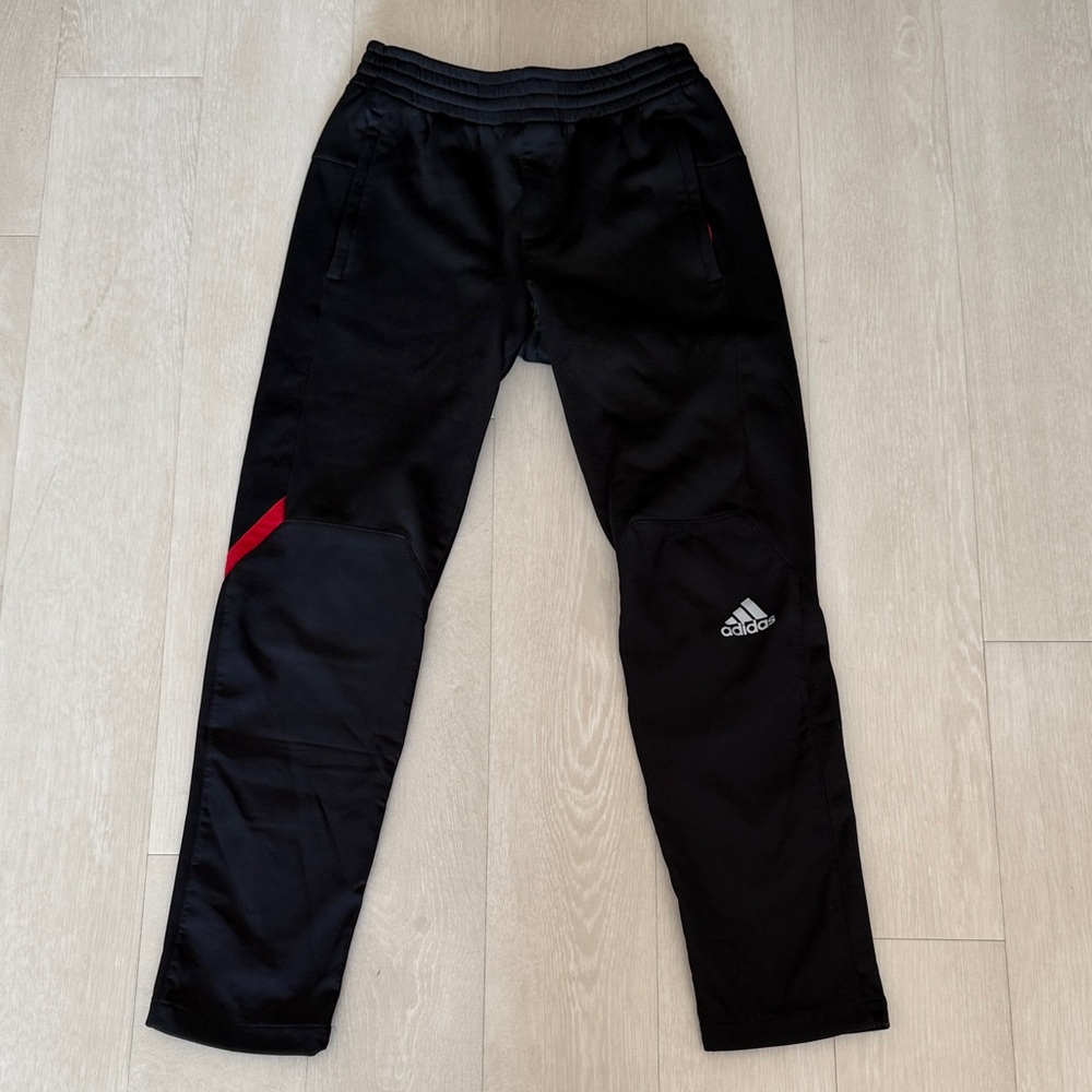 Adidas Black Pants with Red Detail